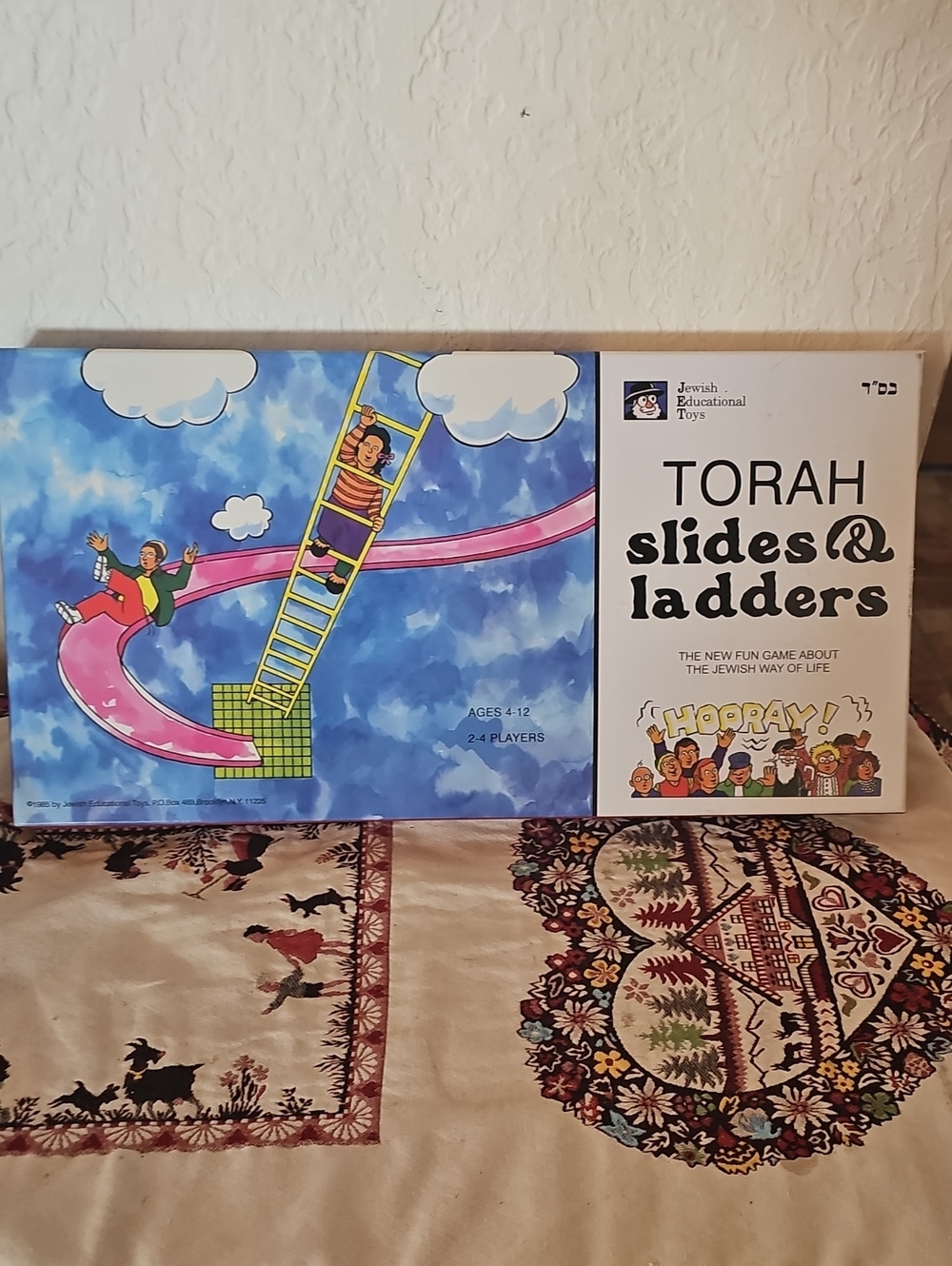 NEW Vintage Torah Slides & Ladders Board Game 1985 Jewish Education Toy 2-4 play